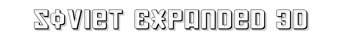 Soviet Expanded 3D font